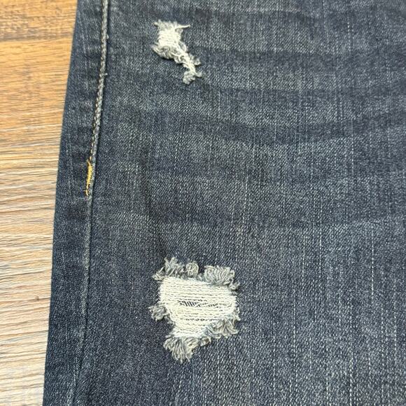 Jessica Simpson adored high rise ankle jeans size 25 raw hem dark wash - Picture 9 of 10